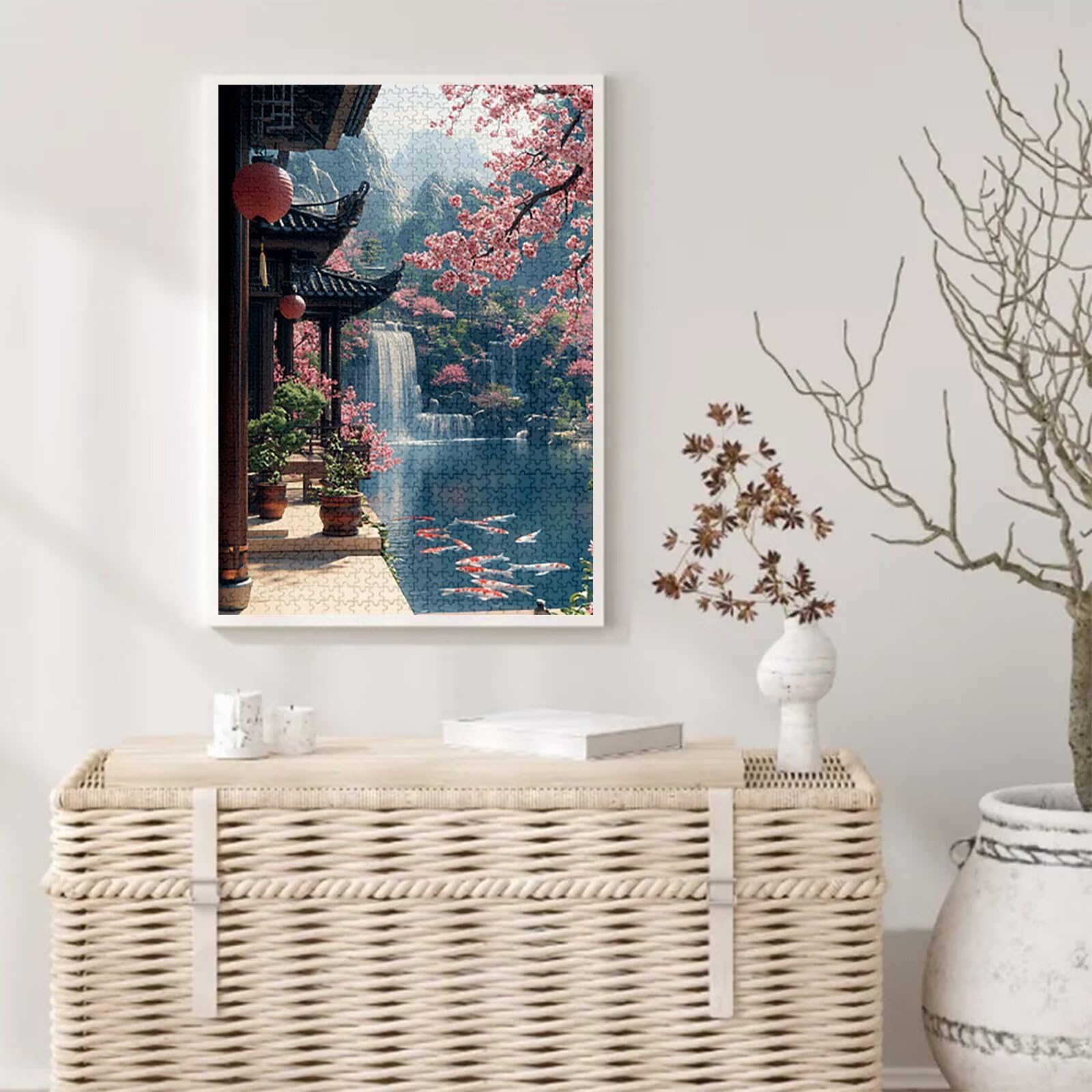 Japan Puzzle 2000 Teile Erwachsene, Groß Puzzle Landschaft Poster Design, Holz Jigsaw Kreativ Set für Erwachsene Teile mit Geschenkbox for Wanddeko Wohnzimmer, Geschenke für Männer, 100x70cm, Model830