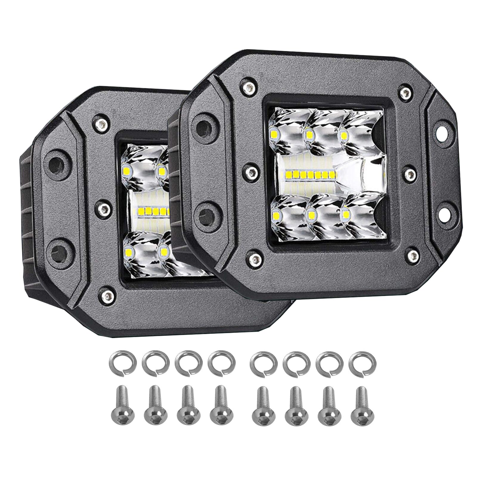 Fari A LED LEEPEE 12-24V Per Auto Moto Camion Barca Trattore Rimorchio Luce Di Lavoro Fuoristrada 36w Faretto Da - Foto 9
