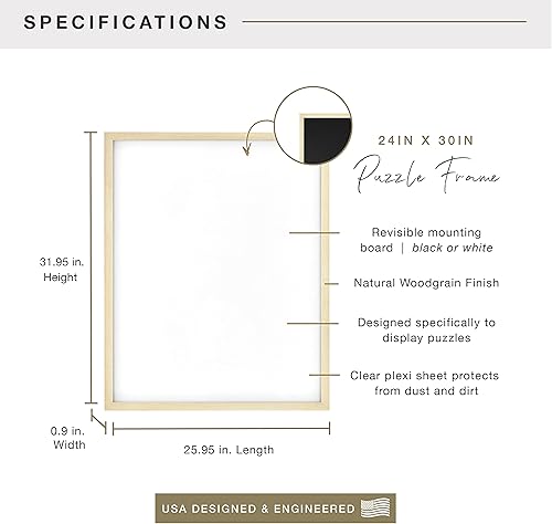 Vista 36 de MCS - Marco para rompecabezas (24.0 x 30.0 pulgadas y más pequeños), color negro (65746)