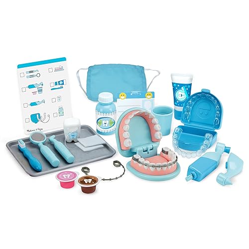 Melissa & Doug Super Smile Dentist Play Set, 25-Piece Dentist