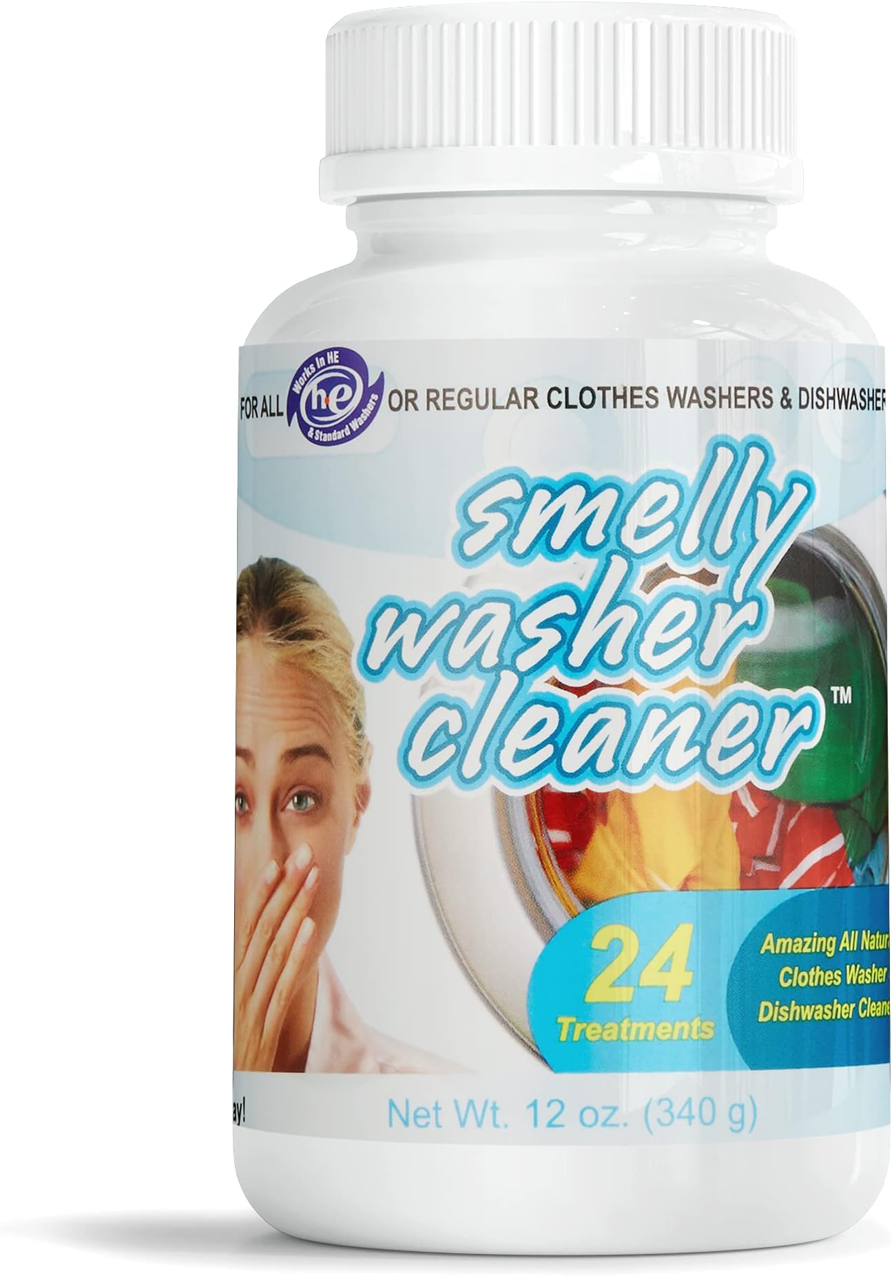 Washing Machine Cleaner, Dishwasher Cleaner, 24 Treatments, All Natural, Odorless