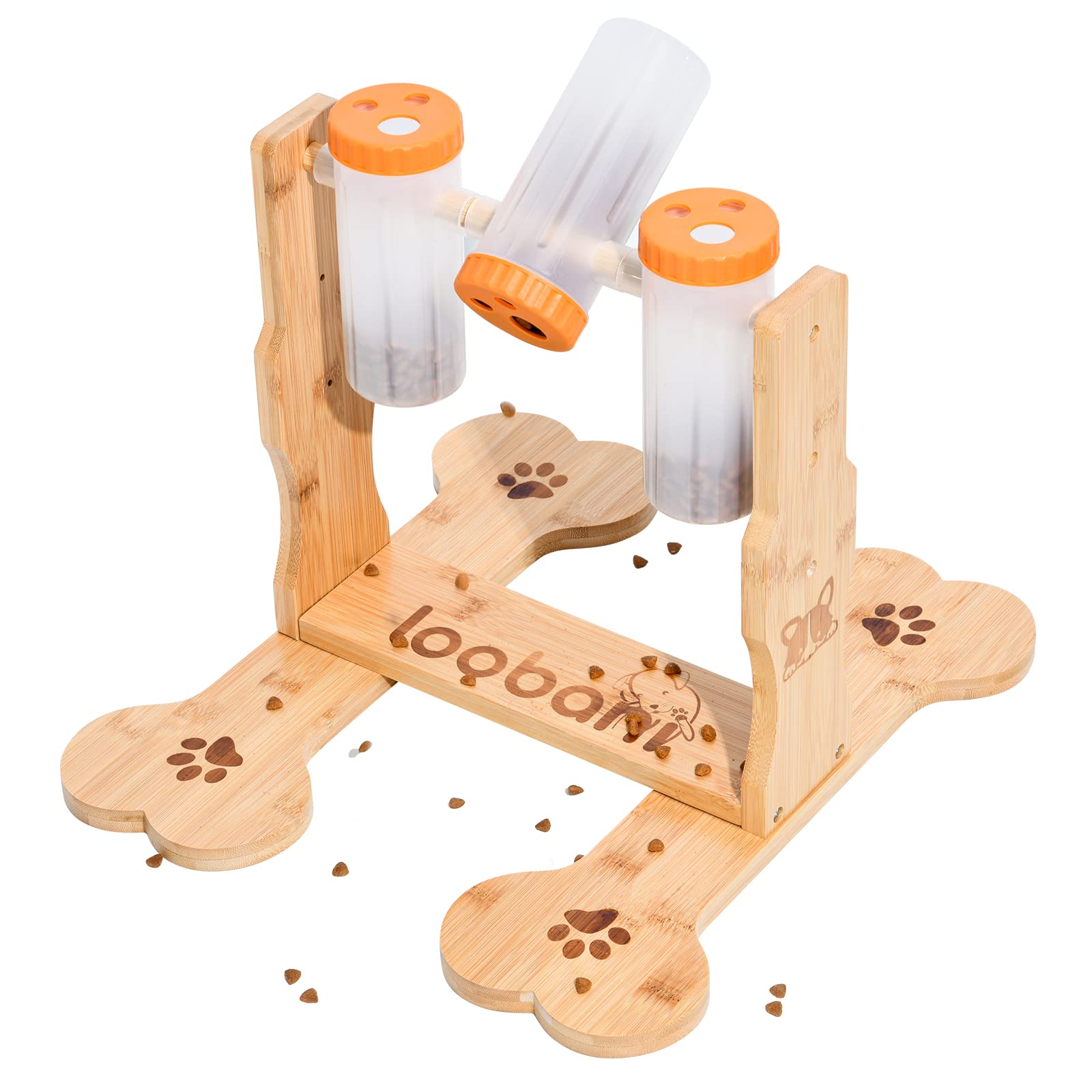 LOOBANI Dog Food Puzzle Toys, Interactive Treat Dispenser for