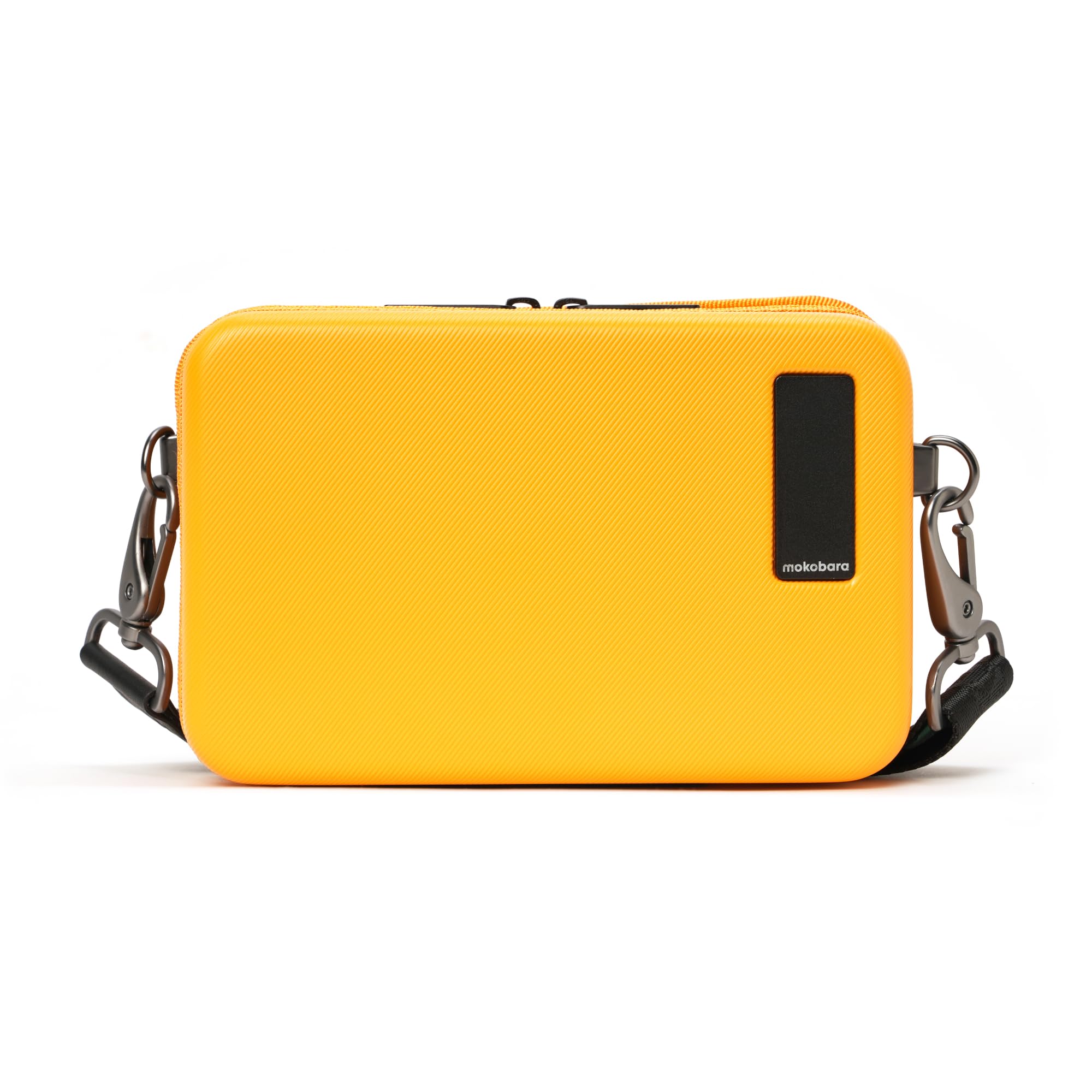 MOKOBARA Moko Mini Hard Shell Sling Bag | Lightweight Polycarbonate Crossbody & Travel Organizer Case | Fits Phone, Wallet & Daily Essentials | Sunnyside Yellow | Yellow