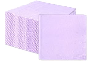 100 PCS Purple Napkins