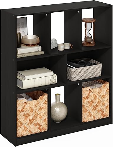 Miniatura 16 de Furinno Fulda Estantería de Libros, Estantería Estrecha de 2 Niveles, Librero con Estante de Almacenamiento de 6 Pulgadas de Ancho, 9.3 x 5.9 x 21.2