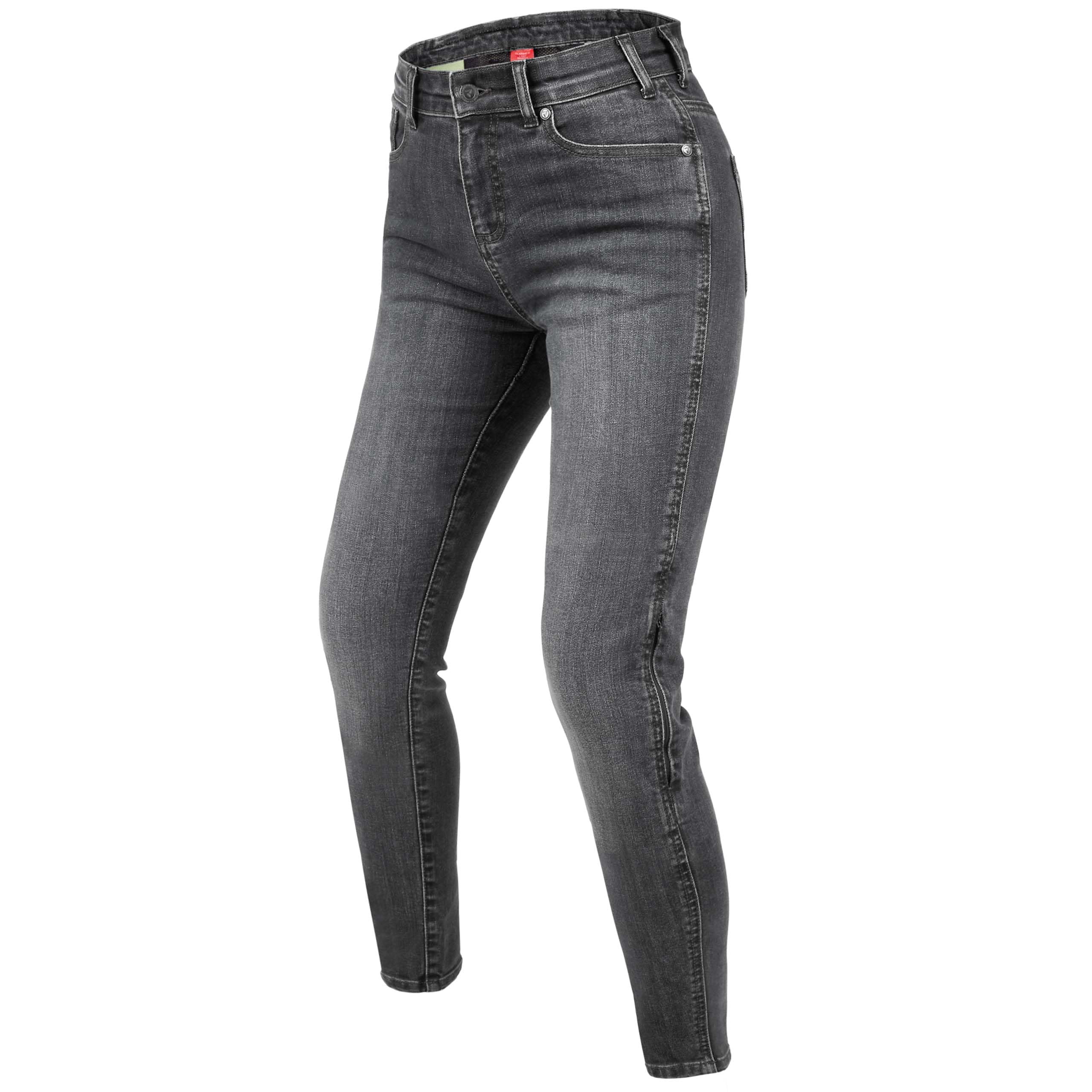 REBELHORN Classic III Lady Jeans da Moto Donna | Fodera in Fibra Aramidica | Protezioni Ginocchia e Fianchi SAS-Tec | Skinny Fit