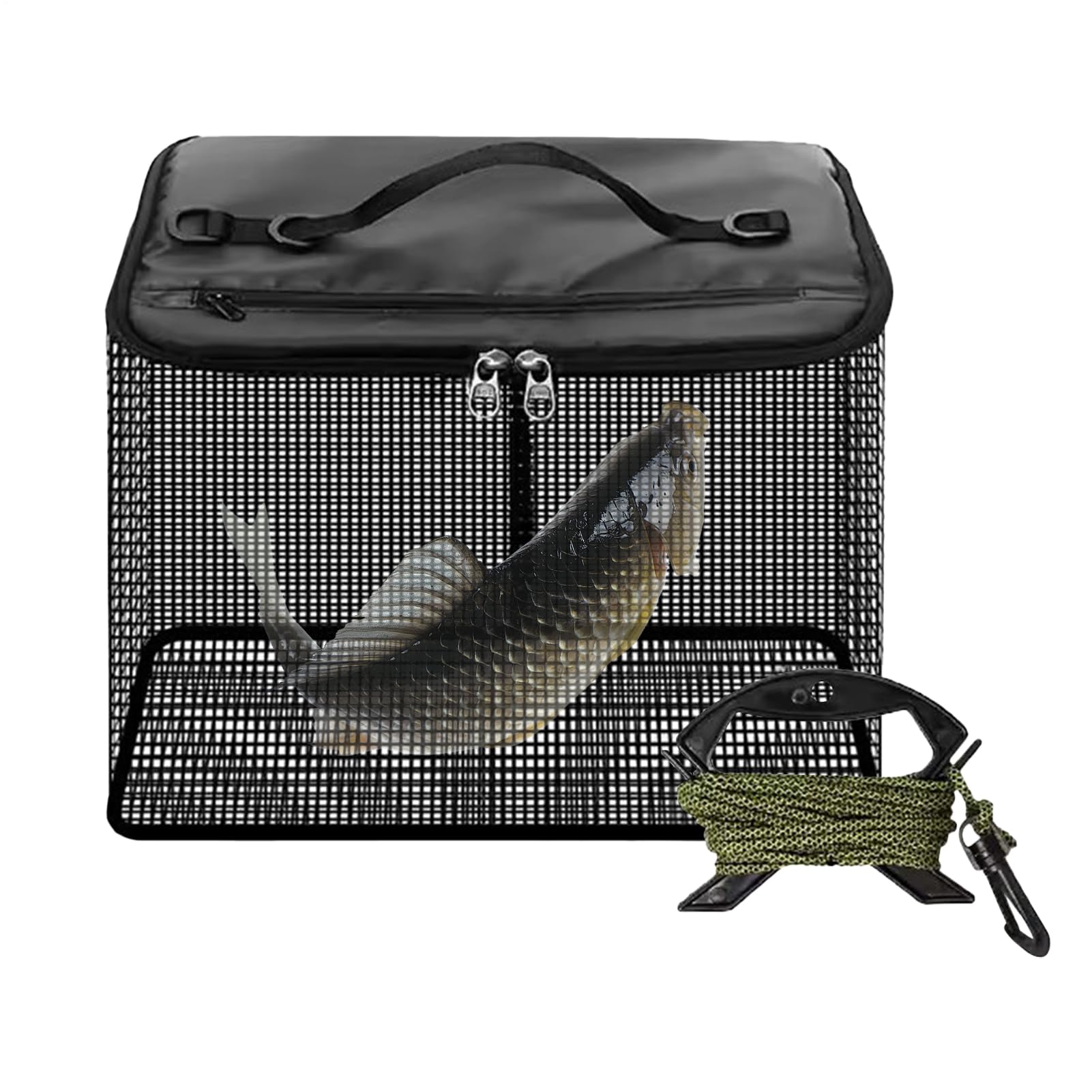 Épuisette de pêche pliante pour rivière et mer idéale pour le kayak