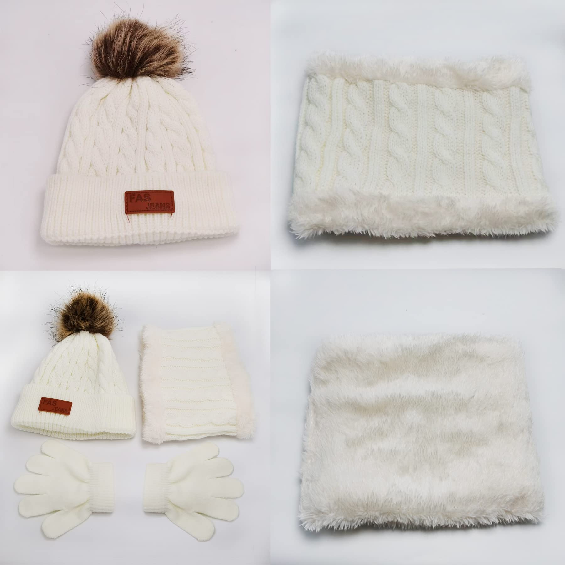 MAILEKT Set di guanti 3 in 1 per bambini