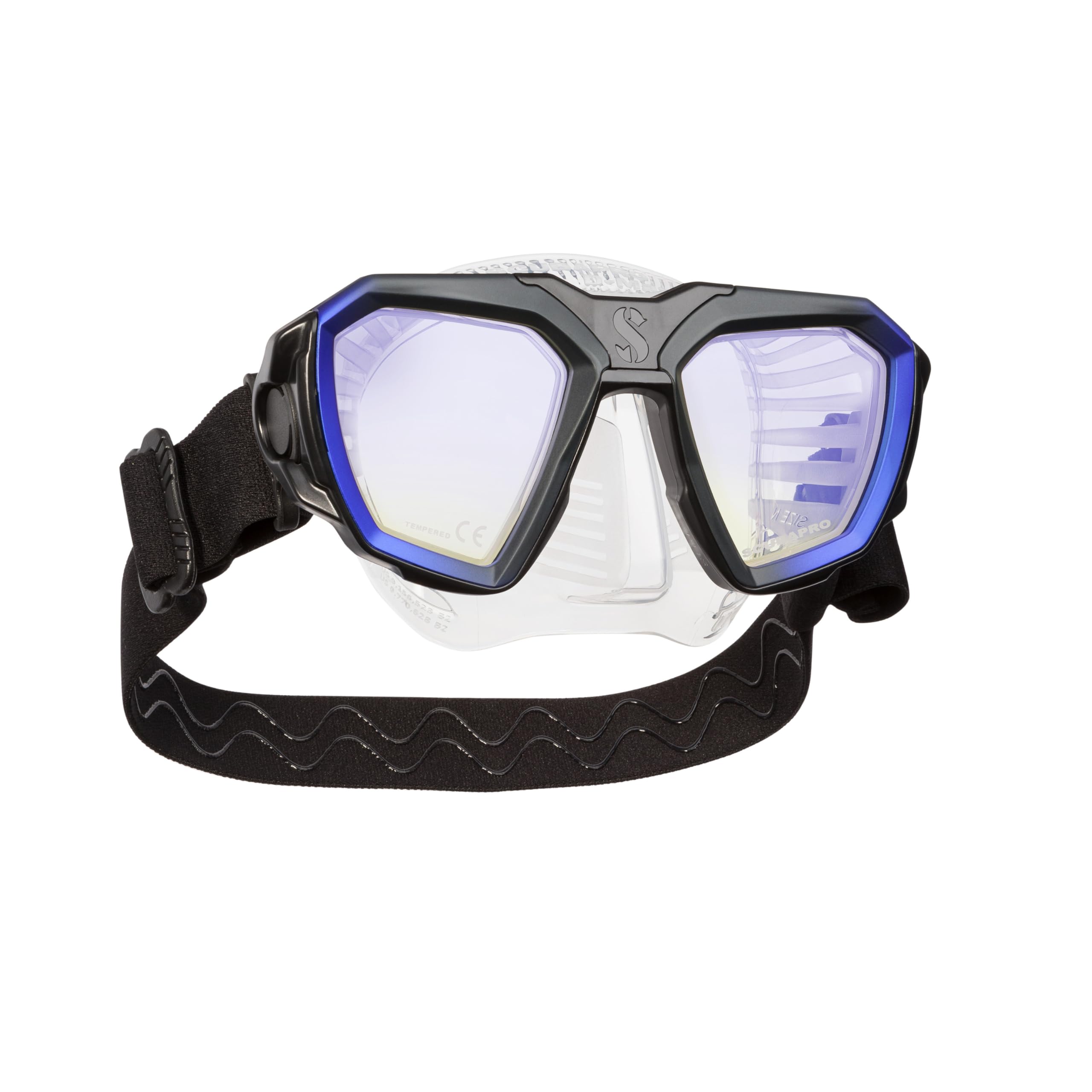 Scubapro D-Mask - Máscara de buceo, incluye adaptador de montaje para el ordenador de buceo HUD.