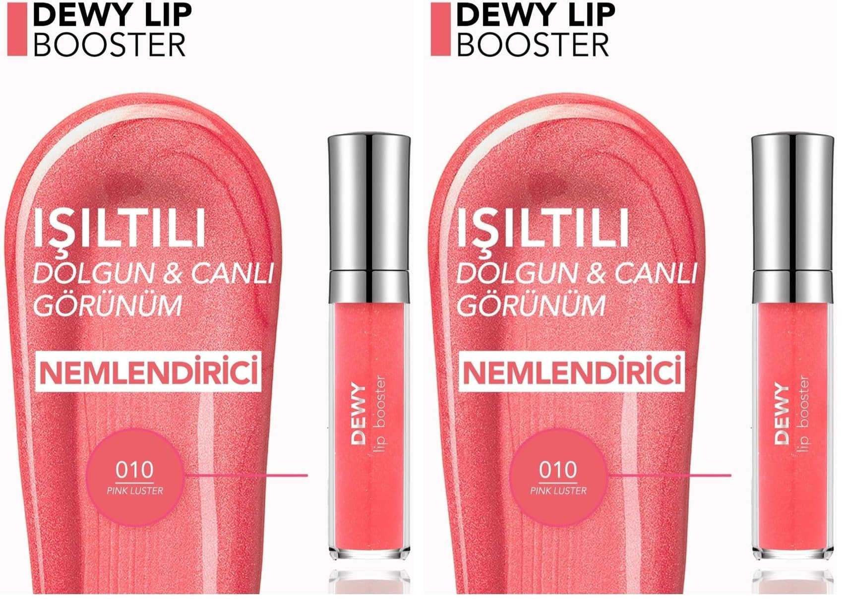 Flormar Dewy Lip Booster Dolgunlaştırıcı Etkili Yarı Transparan Dudak Parlatıcısı - 011 EXOTIC AURA (2 paketi)