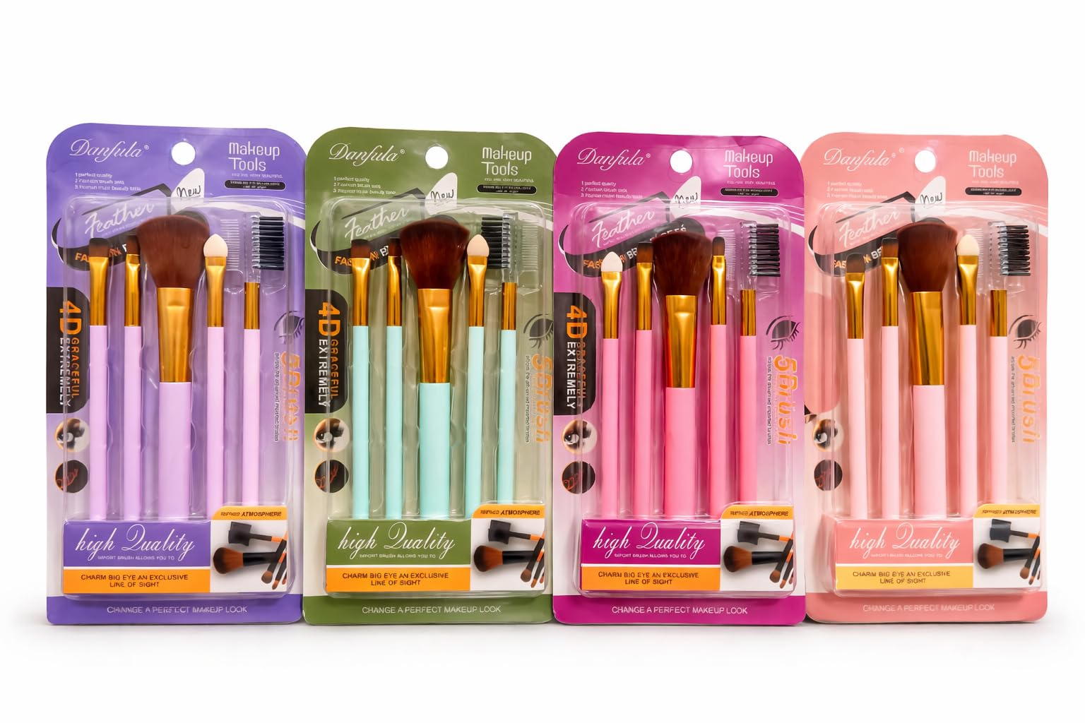 Glowsort Professional Makeup Brush Set – Premium Soft Bristles, Face & Eye Brushes Kit with Eyebrow Comb & Applicator for Flawless Makeup for Girls/Women set of 6 (Pack of 1) (Multicolor Options)-image-5
