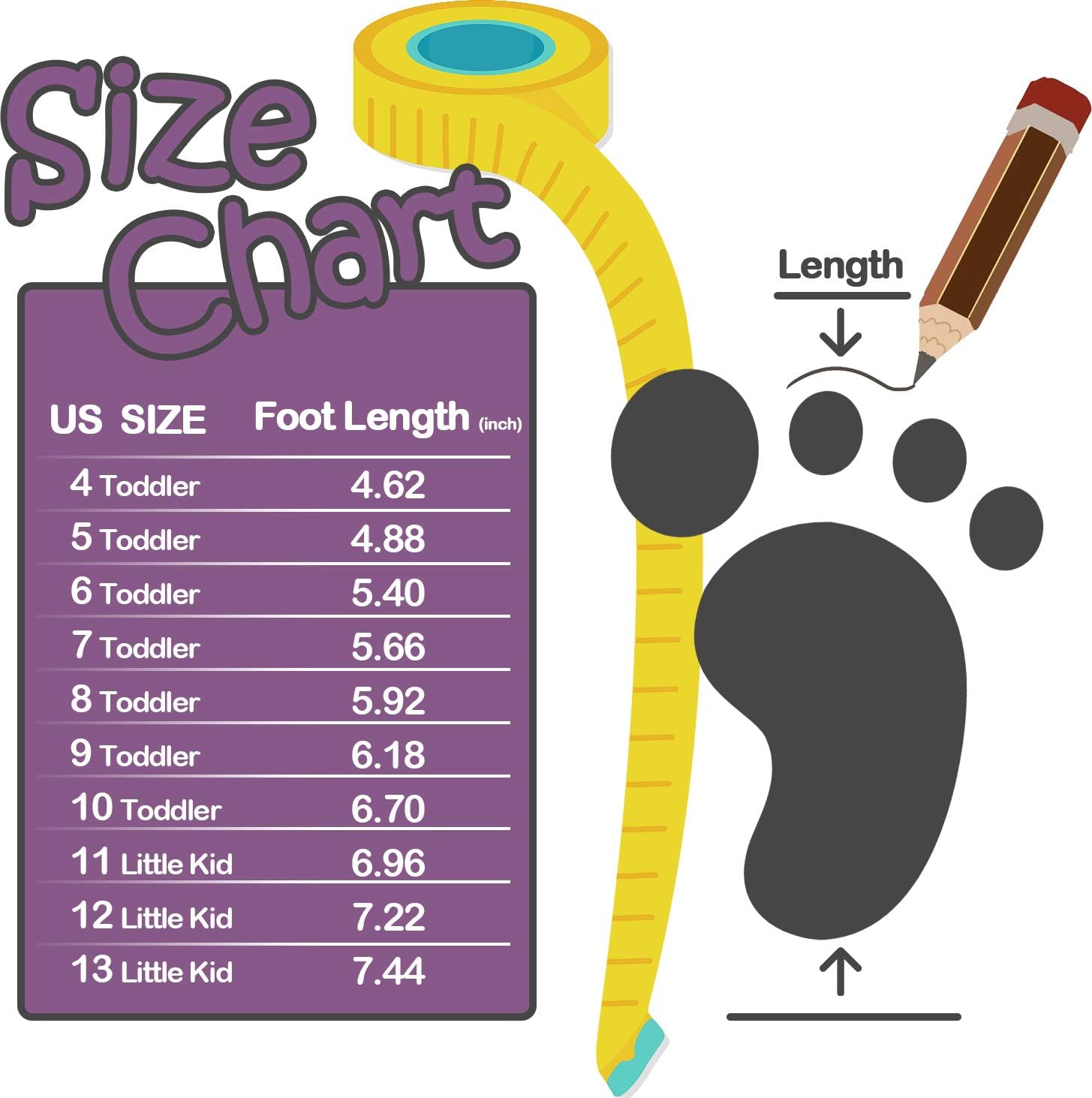 K KomForme Toddler Shoes Boys Girls Canvas Sneakers Size 4-13 - Image 8