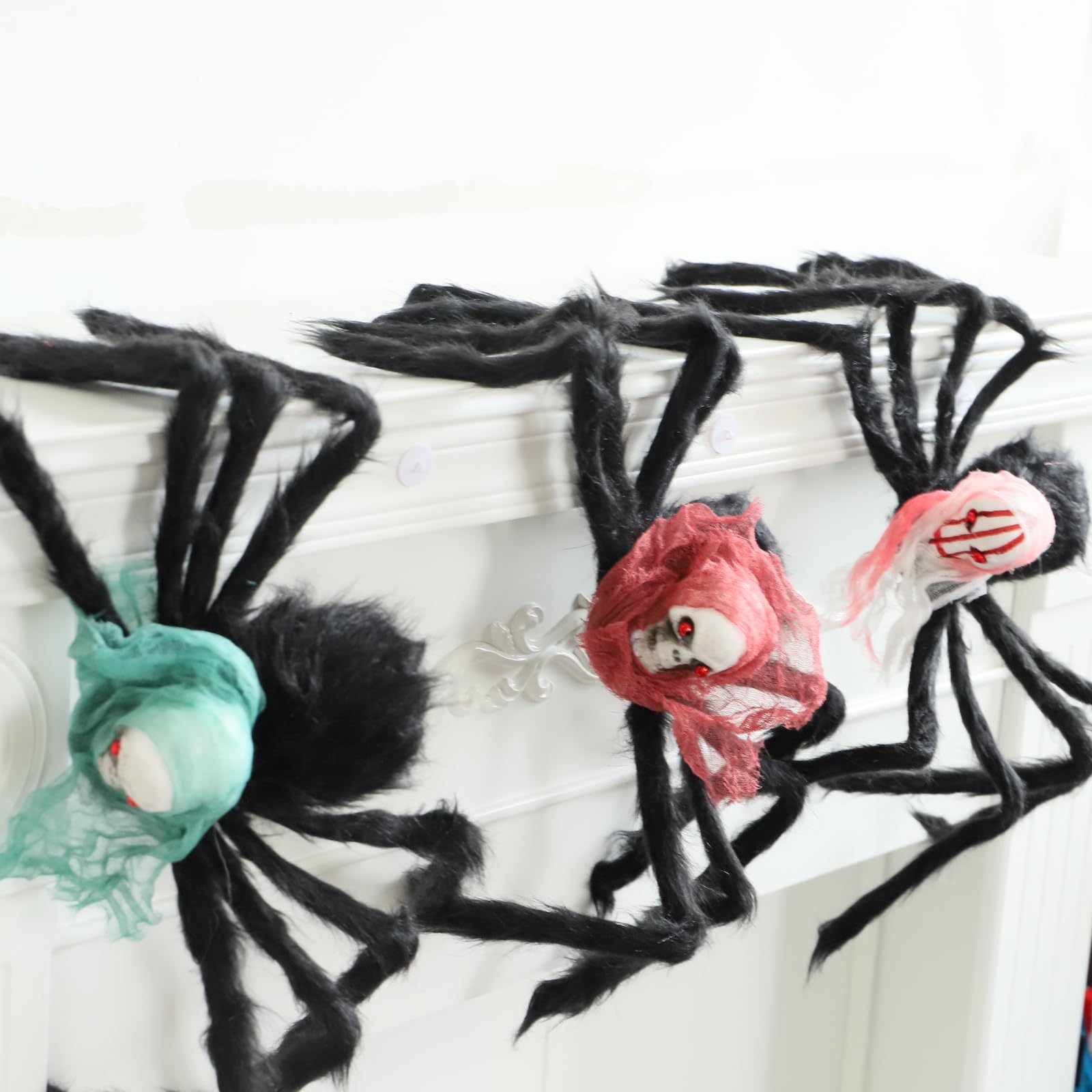 Amazon | ハロウィン 飾り 怖い 黒蜘蛛 75cm ハロウィン 装飾 玄関