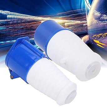 Ubersweet Industrial Plug Connector Set, 3 - Pin Industrial Power Plug 2Pcs for Airport for Chemical Industry'||