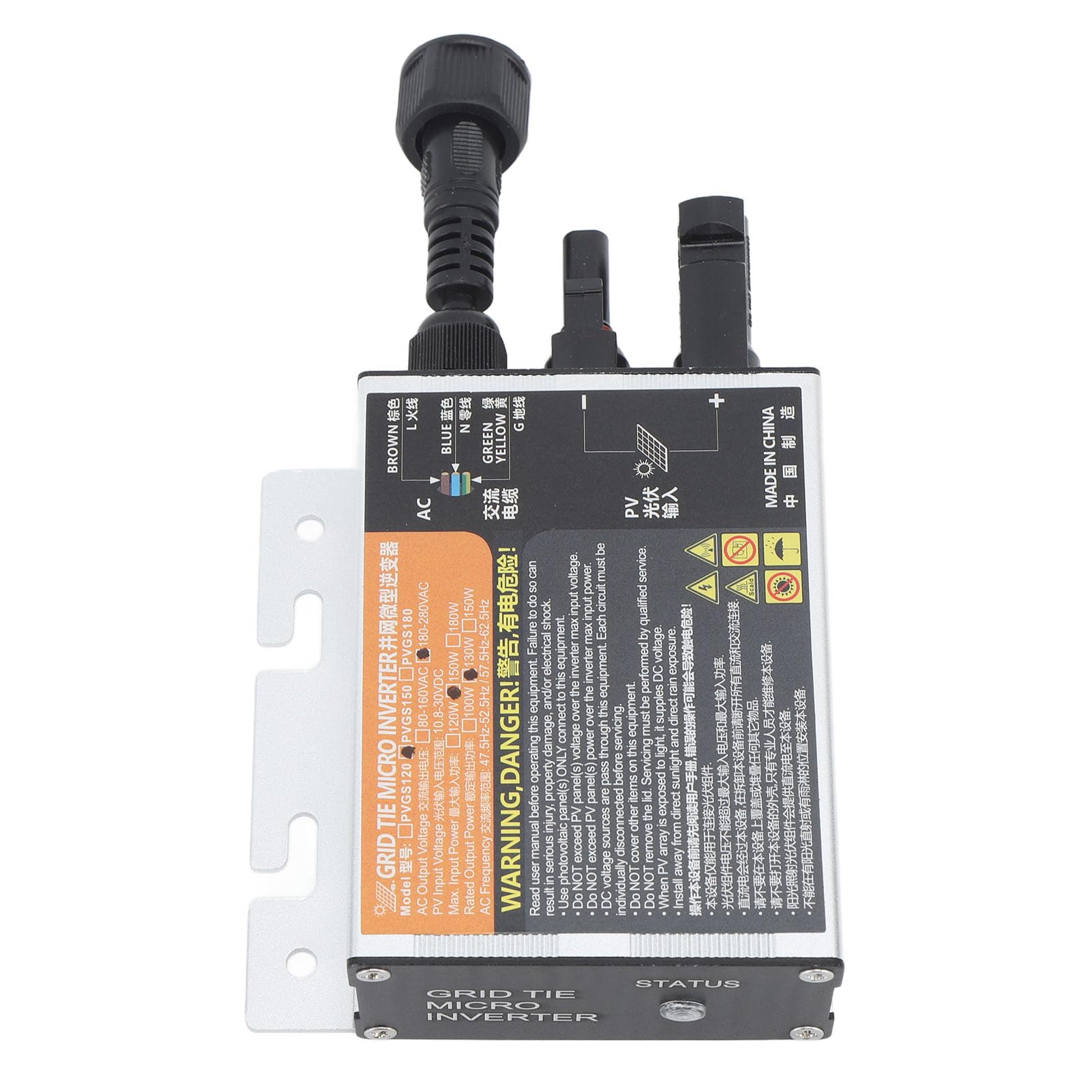 Chrees Inversor de Onda Sinusoidal de 150W con Protección de Voltaje para Uso Doméstico Material de Aleación de Aluminio