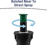 Vista 6 de Orbit 54527 Rociador profesional de 4 pulgadas con boquilla de patrón medio