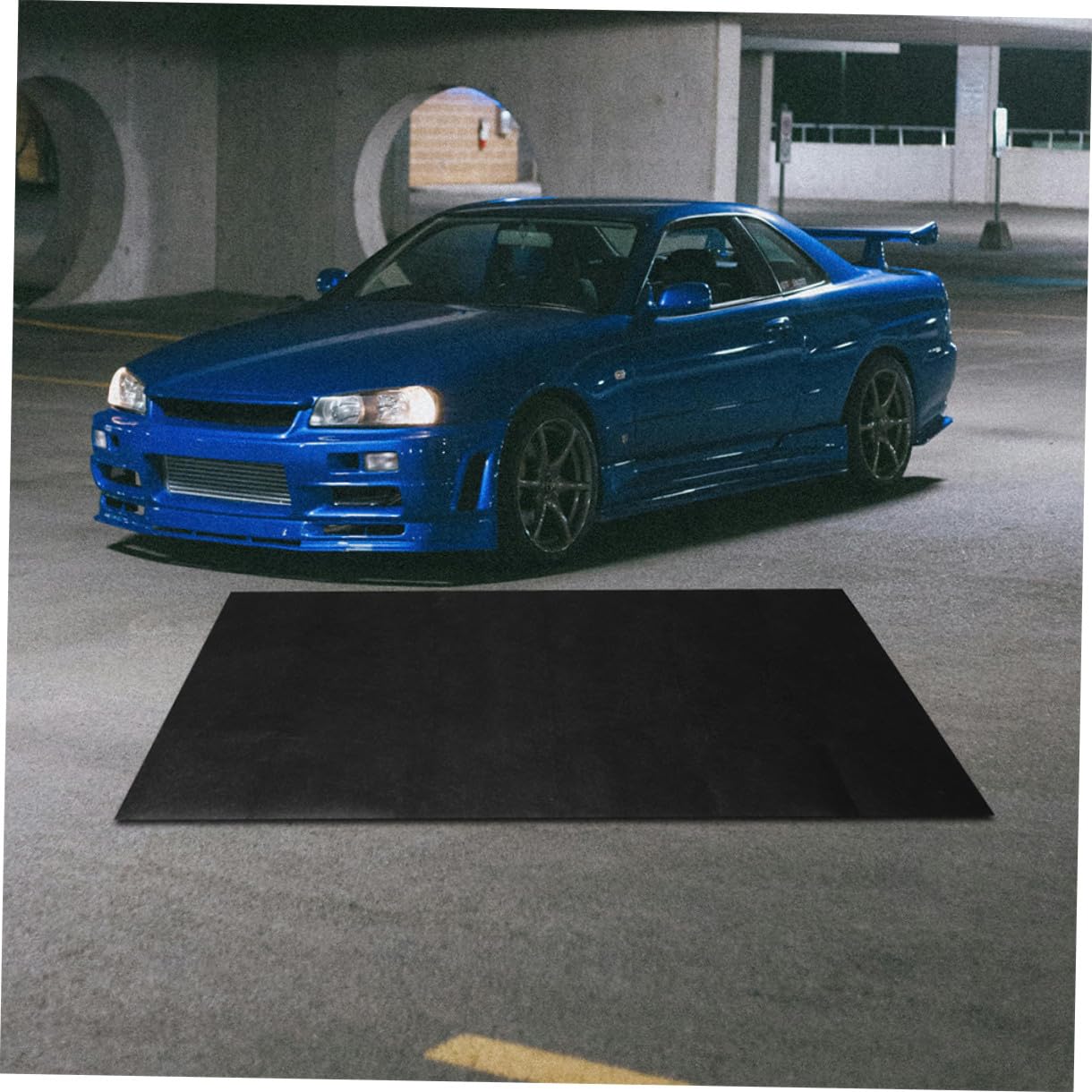 HANABASS Ölauffangmatte Garage 36x72cm rutschfeste Waschbare Ölwechselmatte für Autofußboden und Werkstatt gegen Öllecks