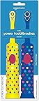 Amazon Basics Kids Battery Powered Toothbrush, 2 Count, 1 Pack (Previously Solimo)
