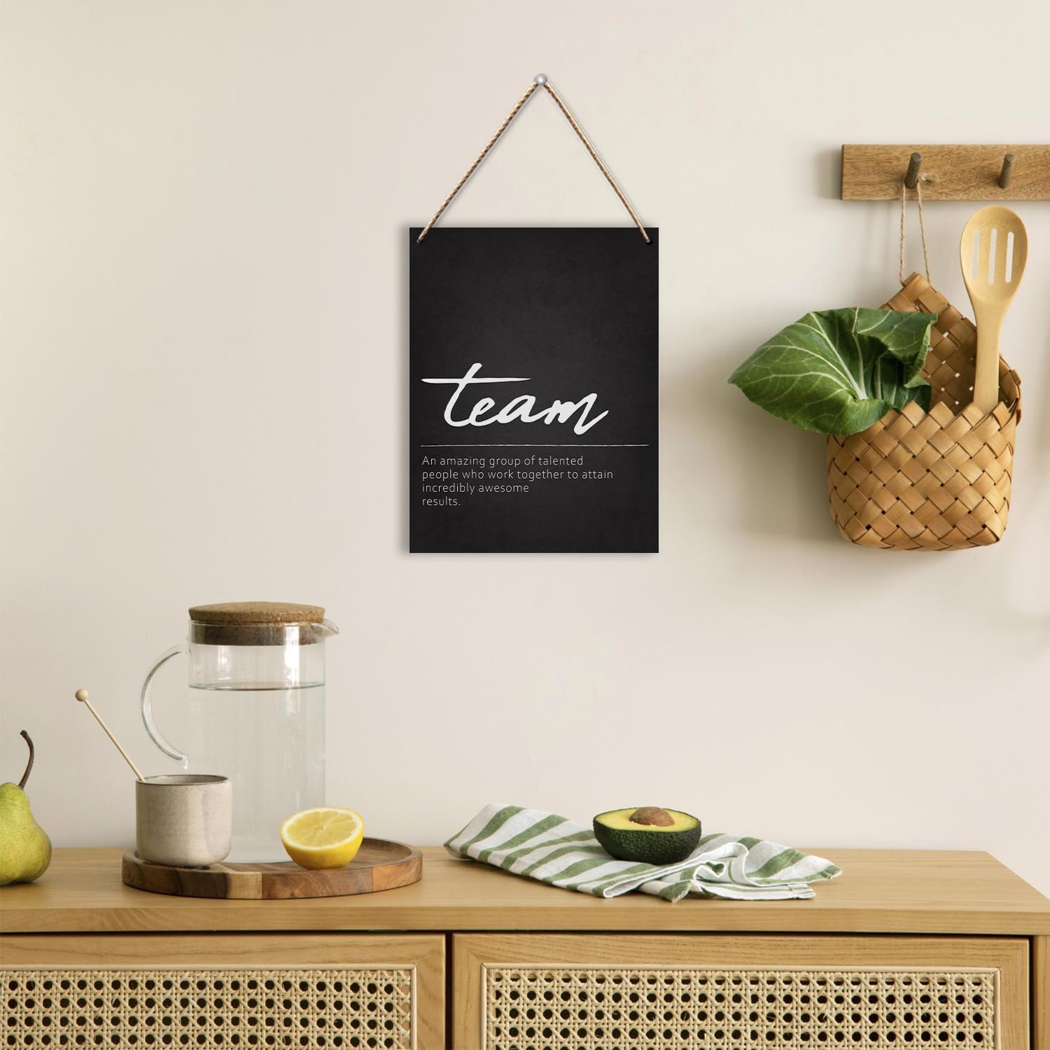 アート写真 Amazon.com : UYIKG Team Definition Office Wall Decor