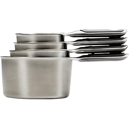 OXO Good Grips Measuring Cup Set, Stainless steel, 4 pieces
