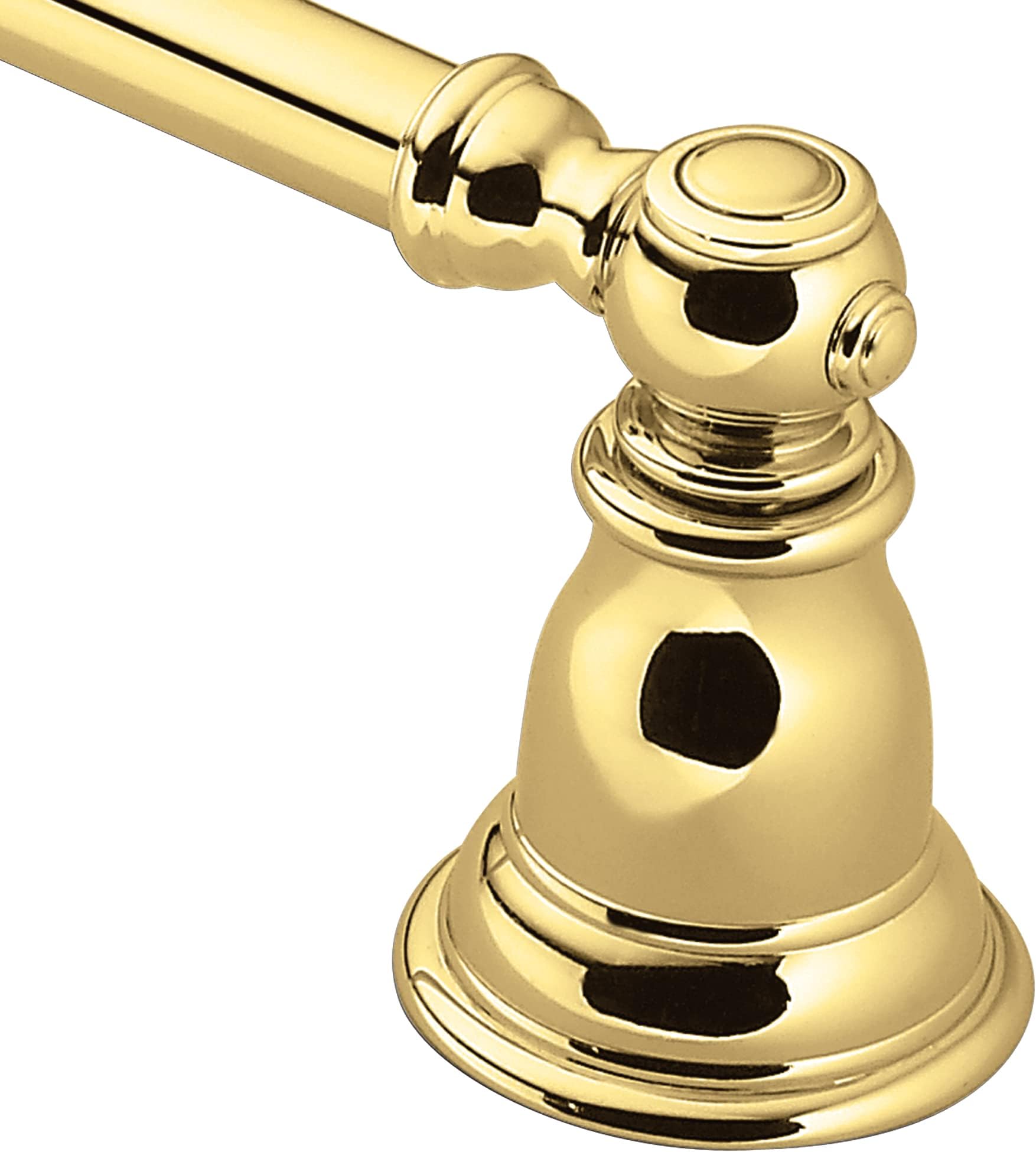 YB5424PB Kingsley Collection 24-Inch Bathroom Single Towel Bar, Polished Brass