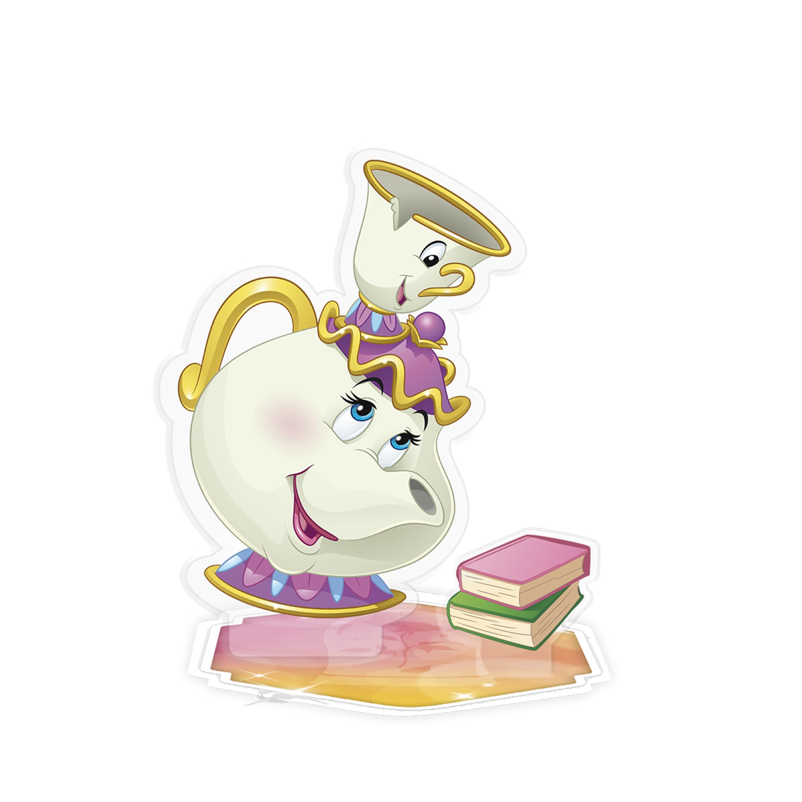 Abystyle Clear Studio Disney Beauty And The Beast Chips & Mrs Pott Acryl Figure