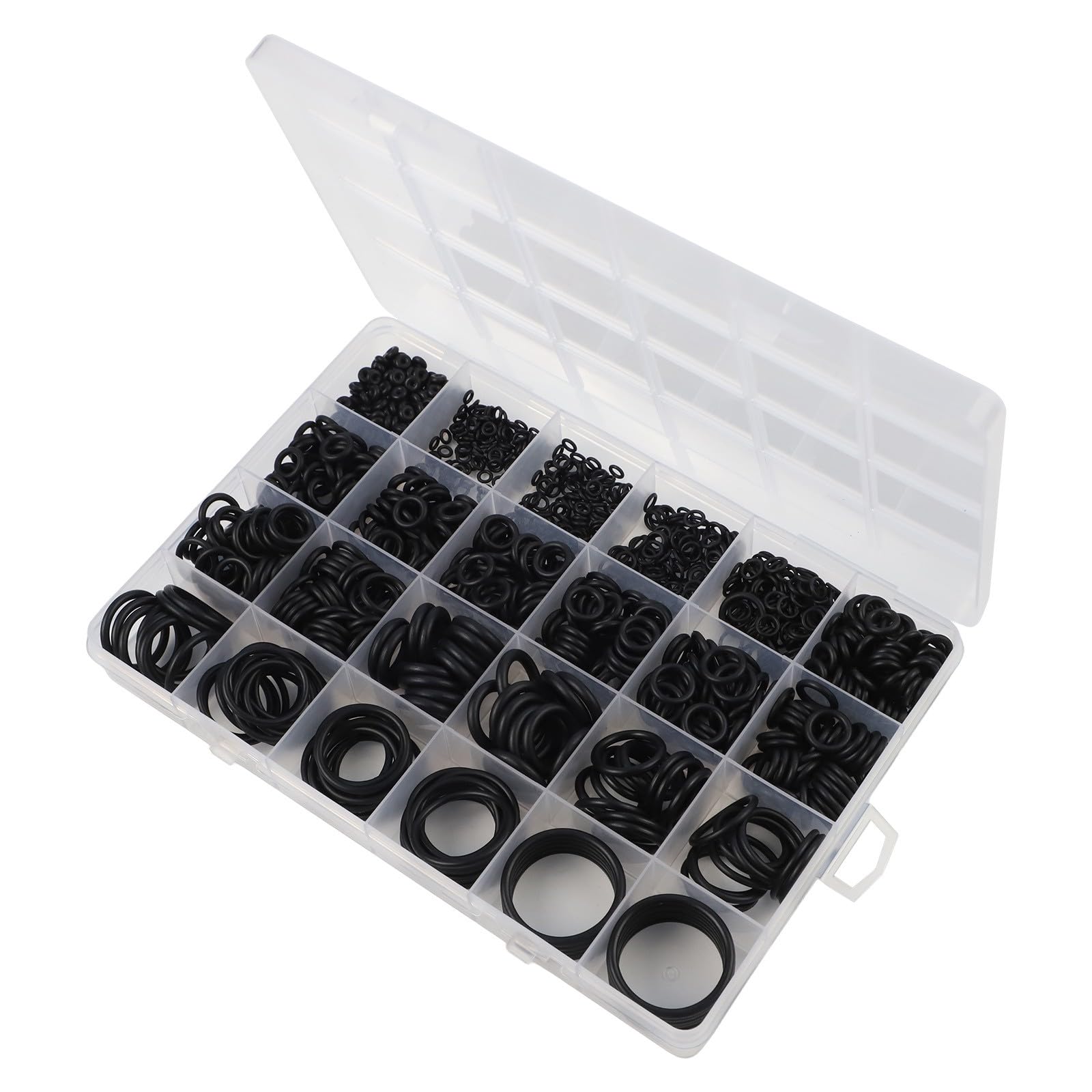 O-for Kit de juntas de anillo de 1020 piezas de juntas de nitrilo para reparación de fontanería de aire acondicionado de coche, con caja de almacenamiento y herramientas de gancho