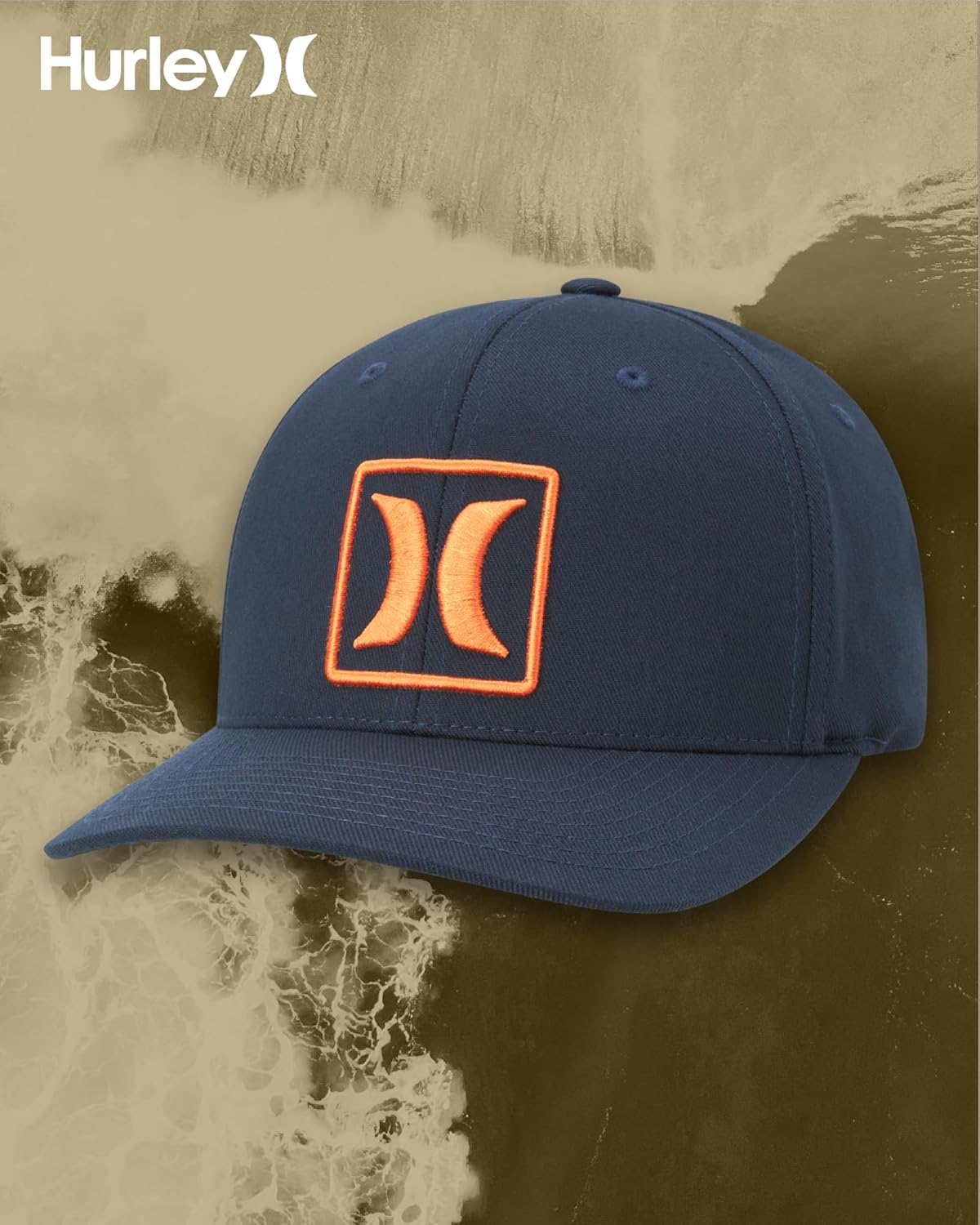 Hurley Men's Caps - Reflect Icon Curved Brim Baseball Cap - Fitted Hats for Men - Image 7