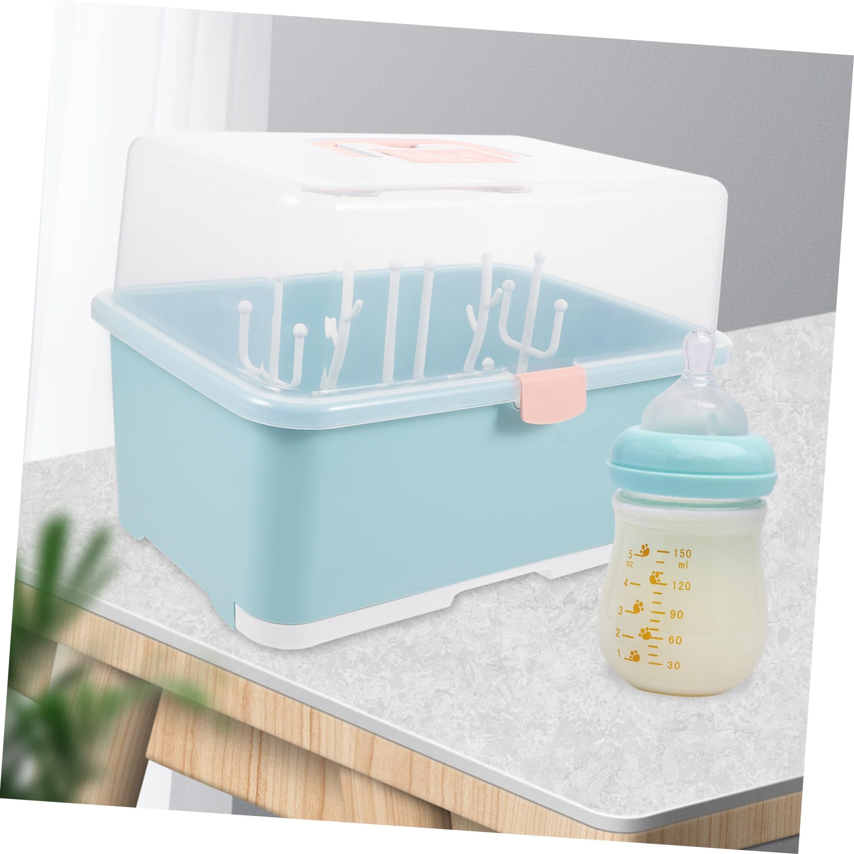 ERINGOGO Babyflaschen Aufbewahrungsbox aus Pp mit Ablagefunktion und Robustem Design Platzsparend für Babyflaschen und Stillzubehör bei Shower