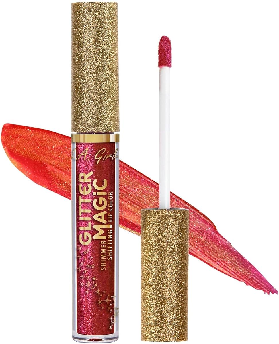 Color de labios mágico con purpurina de L.A. Girl, deslumbrante GLC894