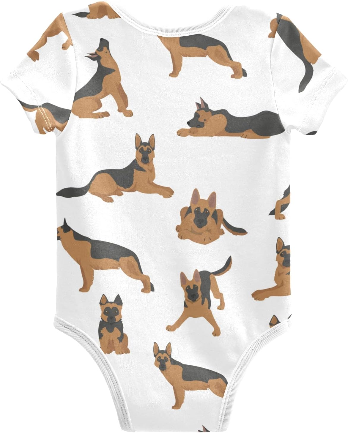 vvfelixl Baby Girls’ Bodysuits Black Pug White Short Sleeve Cotton Baby Clothes For Girls 0-24 Months