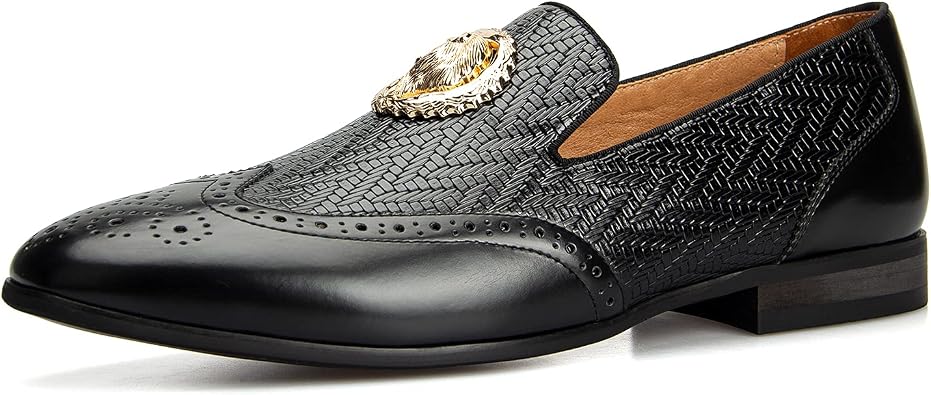 JITAI Mens Fashion Loafers Wedding Shoes Loafers for Men Party Shoes