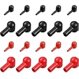 X AUTOHAUX Battery Terminal Boots Insulating Rubber Covers Red Black Cable Lug Protector Cover Lug Caps for Car Marine 20 Pcs