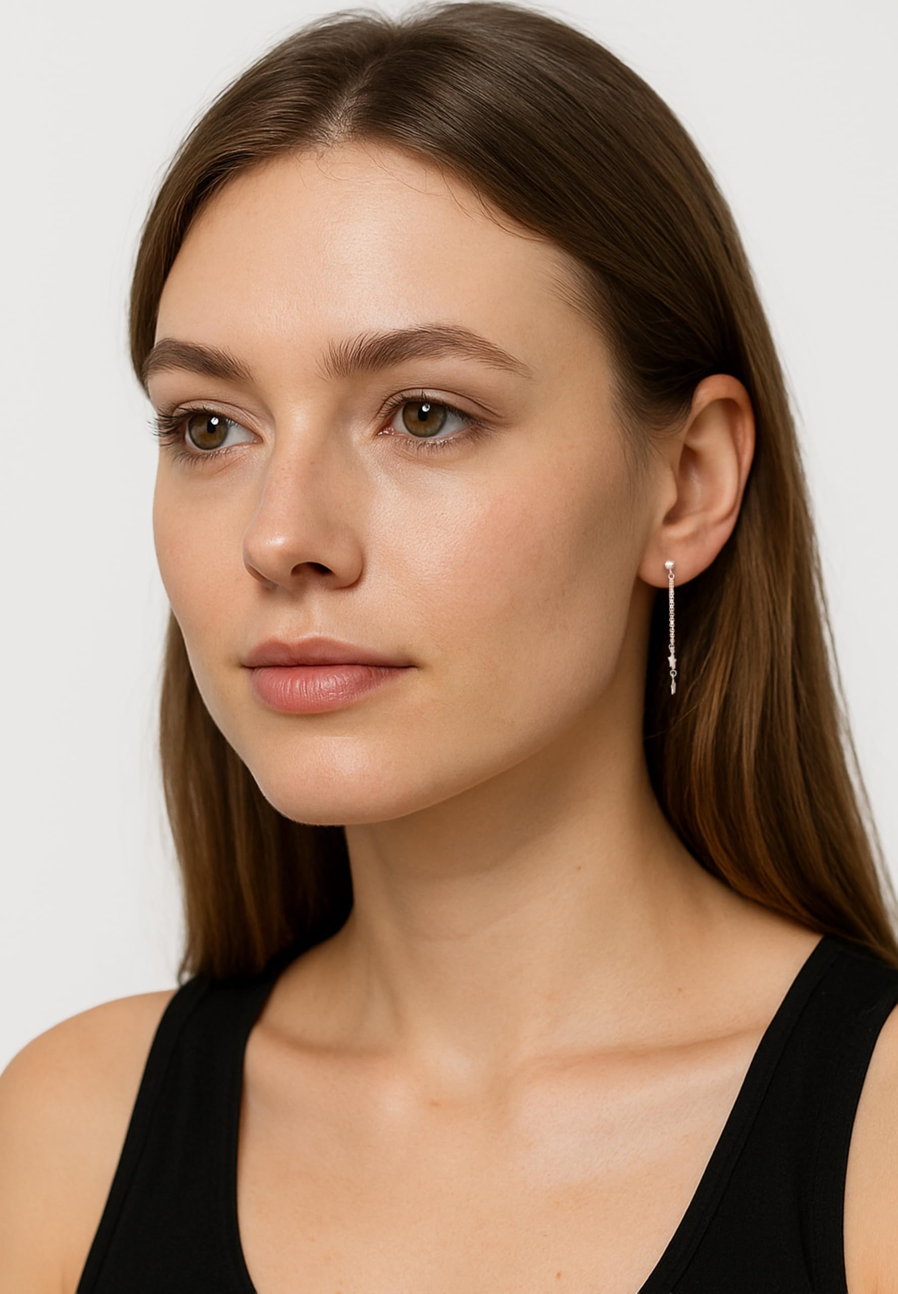 SOFIA MILANI - Orecchini Donna Argento 925 - Orecchini Pendenti a Sfera Stella - 20675