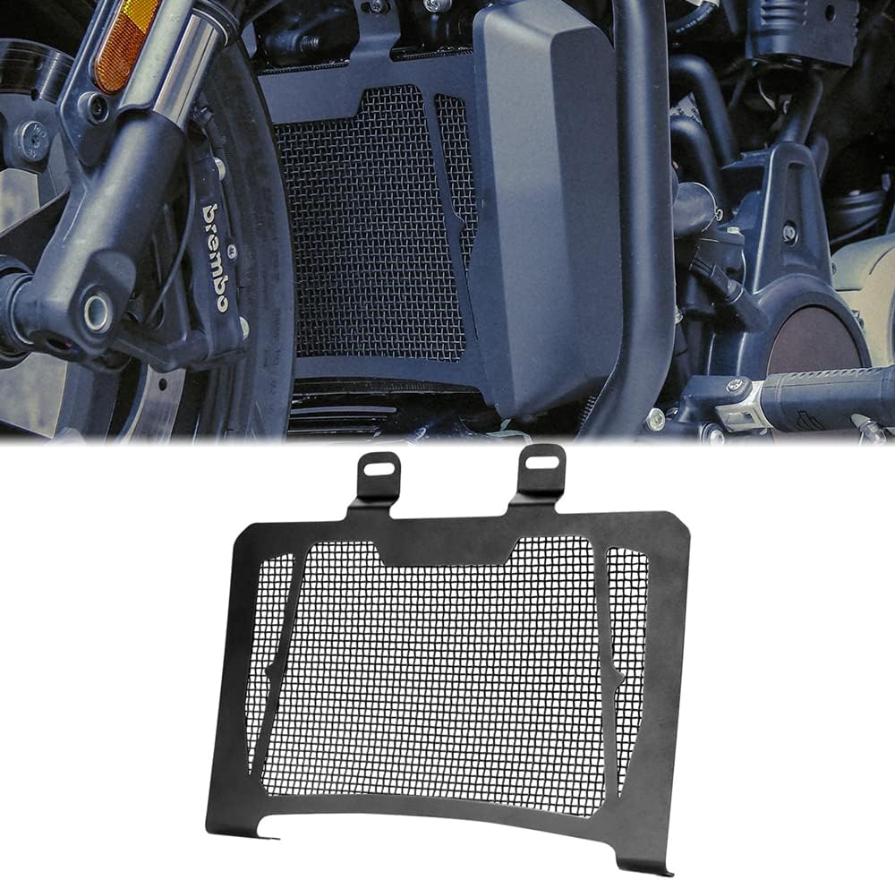 Dreamseek Radiator Guard for Harley Sportster S 1250 RH1250 2021 2022 Motorcycle Mesh Shield Protection Water Tank Grille Net Cover CNC Aluminum Black