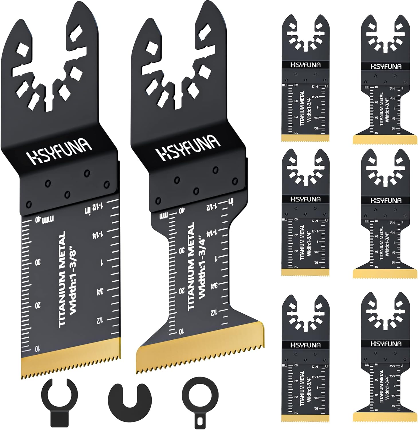 HSYFUNA 8 Pcs Multi Tool Blade,Multitool Blades Metal for Cutting Metal