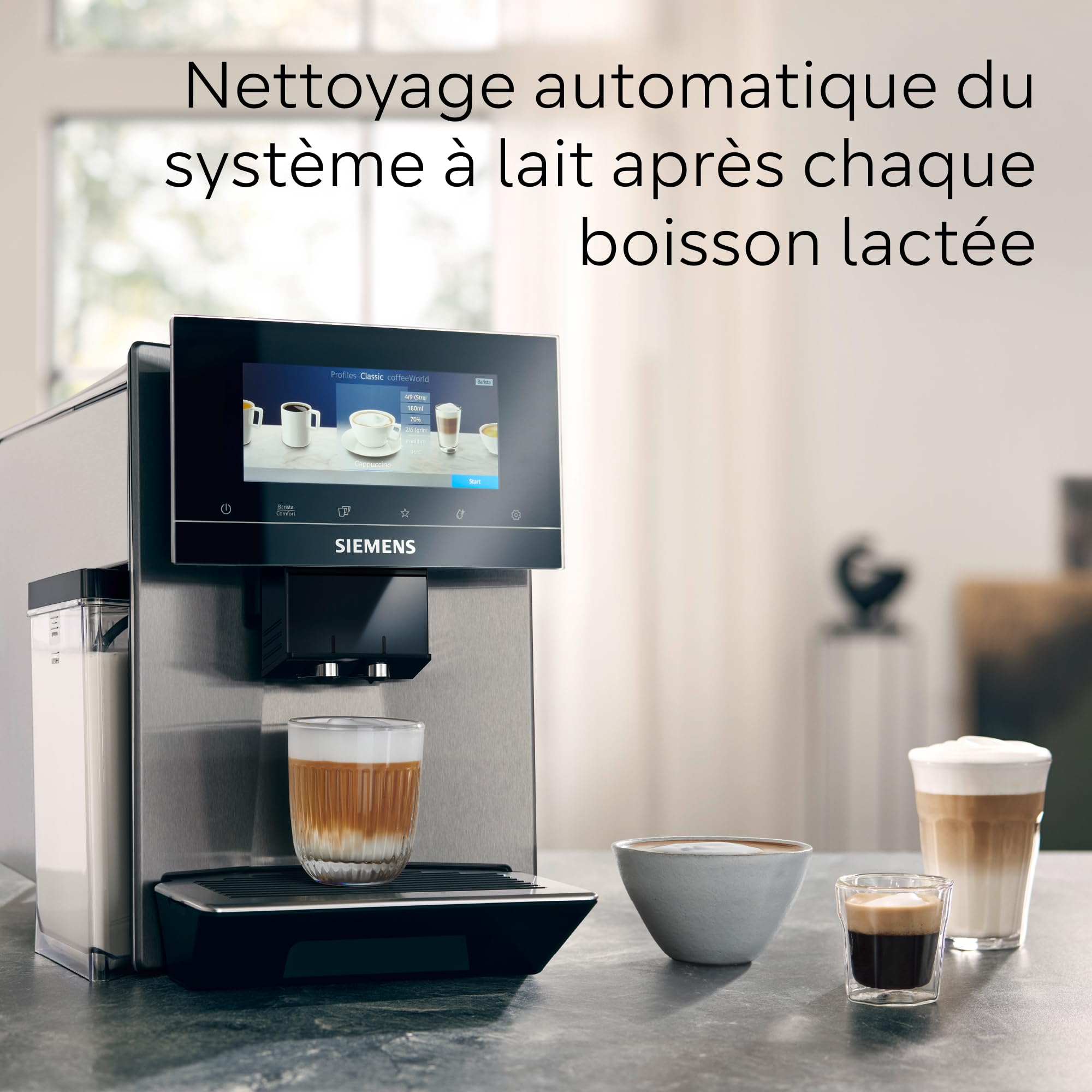 SIEMENS TQ903R03 EQ900 - Machine à café automatique, autoMilk Clean