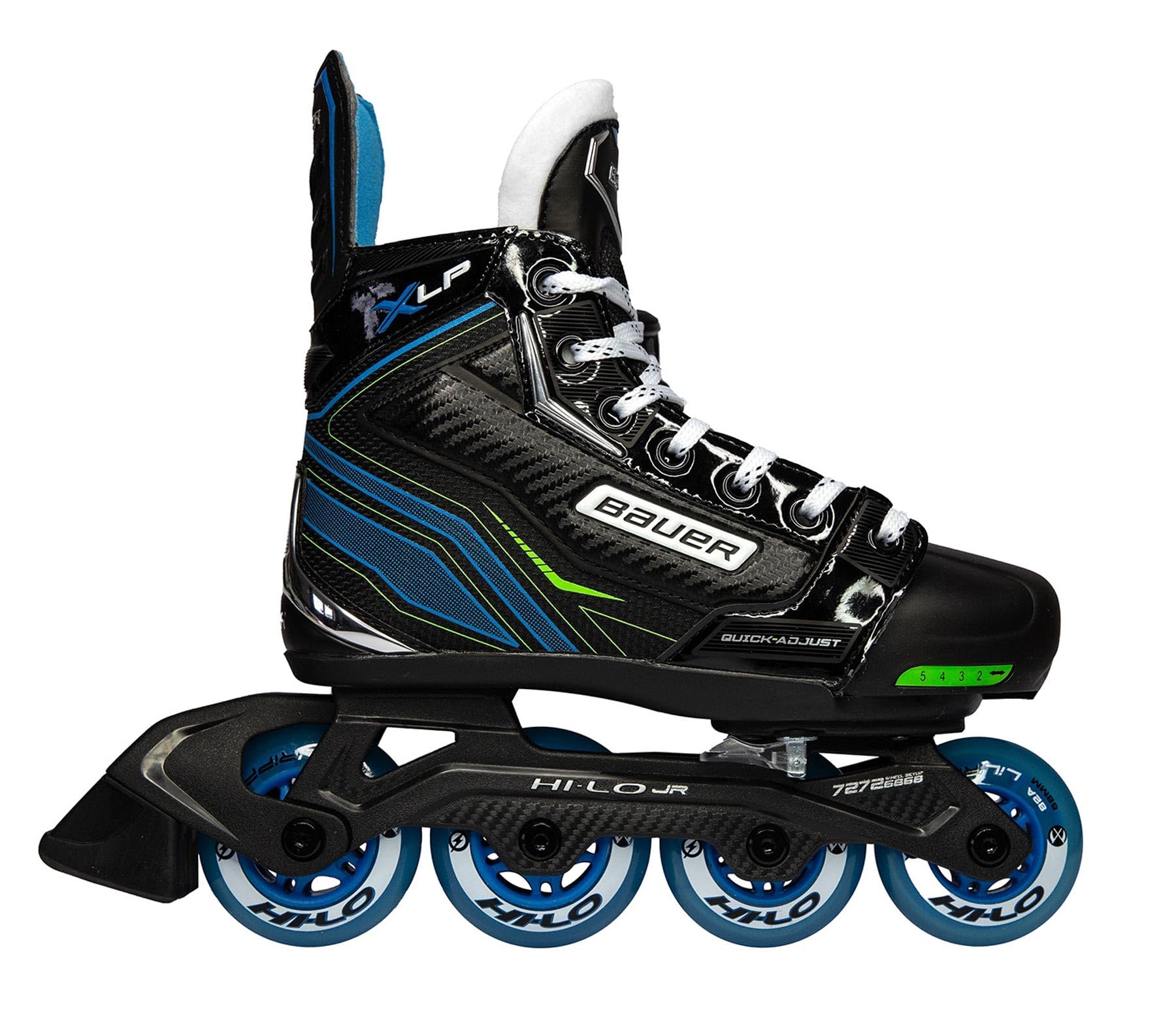 Bauer X-LP Inline Skate verstellbar Junior, Weite :R = Regular, Größe:35-38.5