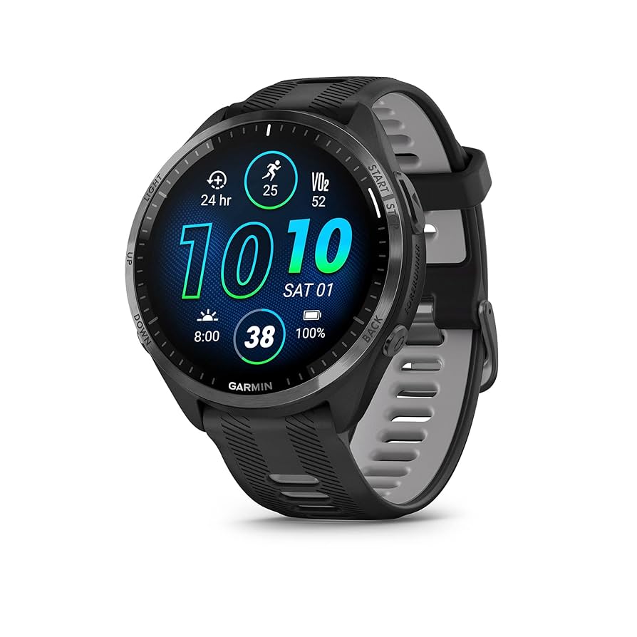 Amazon.com: Garmin Forerunner® 965 Running Smartwatch, Colorful AMOLED Display, Training Metrics and Recovery Insights, Black and Powder Gray, 010-02809-00 : Electronics