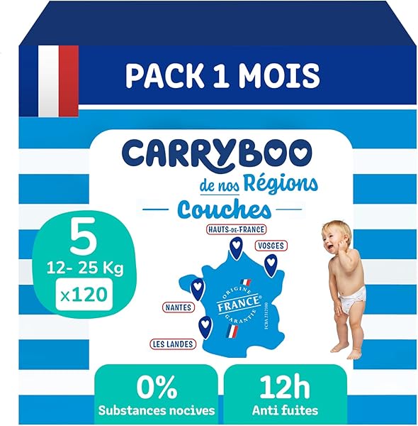 Carryboo Einwegwindeln Größe 5 aus Frankreich