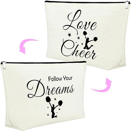 Miniatura 1 de Mxrymvu Regalos de alegría para mujeres bolsa de maquillaje, Love Cheer
