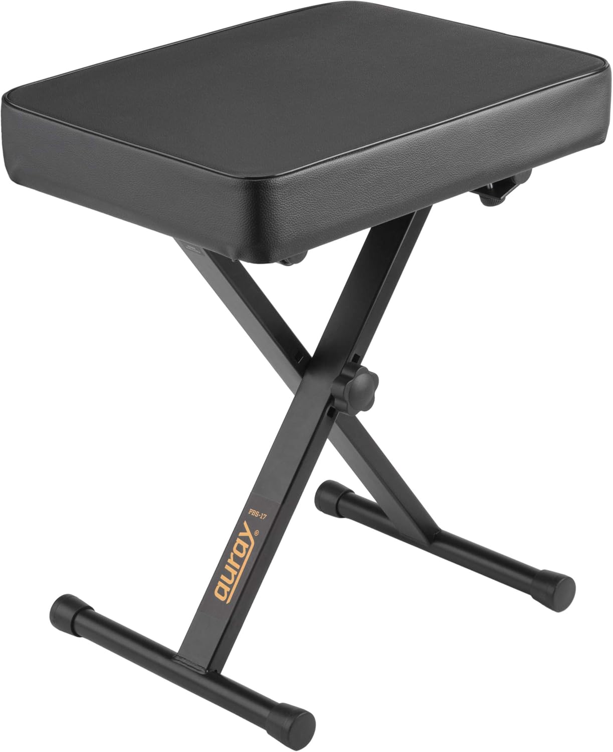 AURAY PBS-17 X-Style Piano Bench (Black, Small)