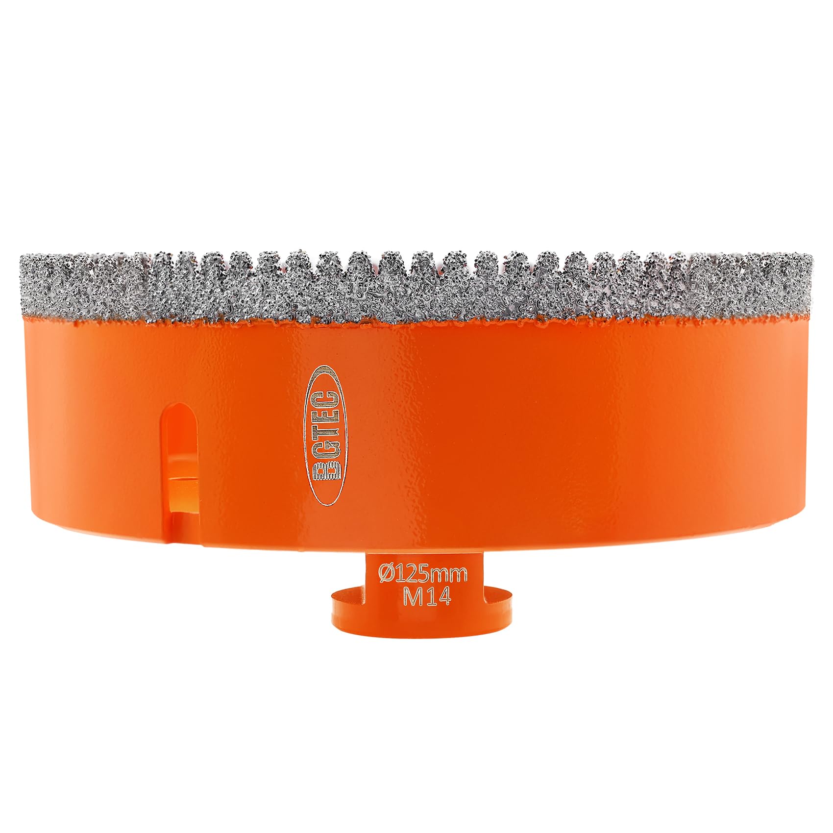 BGTEC Diamond Hole Saw Drill Bit with M14 Thread,125mm Vacuum Brazed Diamond Core Drill Bits Set for Ceramic Tile Porcelain Tile Marble Granite
