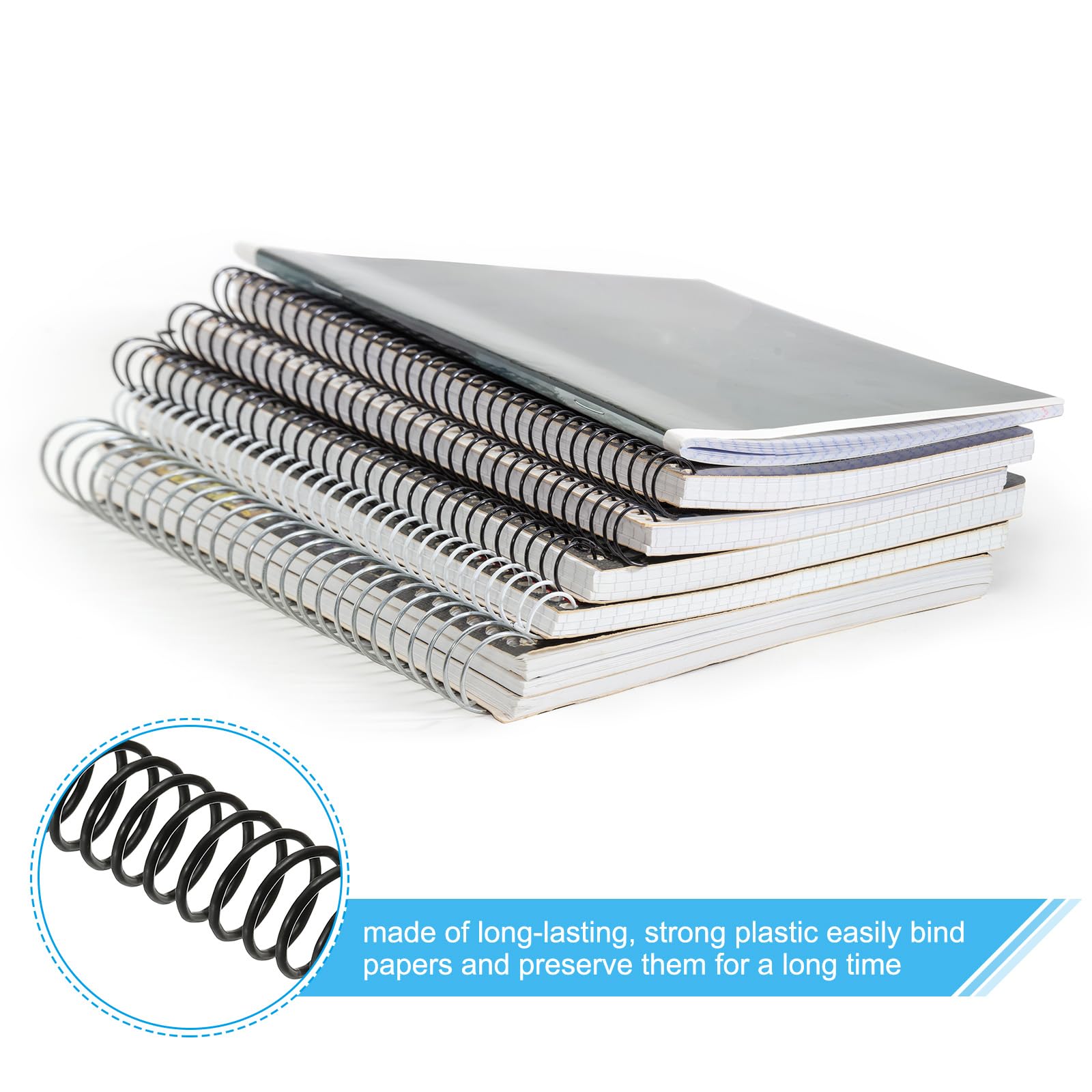 PATIKIL 20mm(3/4") Plastic Spiral Binding Coils - Image 3