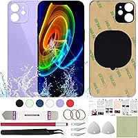 Vista 8 de Funda trasera de repuesto compatible con iPhone 11 de 6.1 pulgadas + herramientas profesionales (negro)