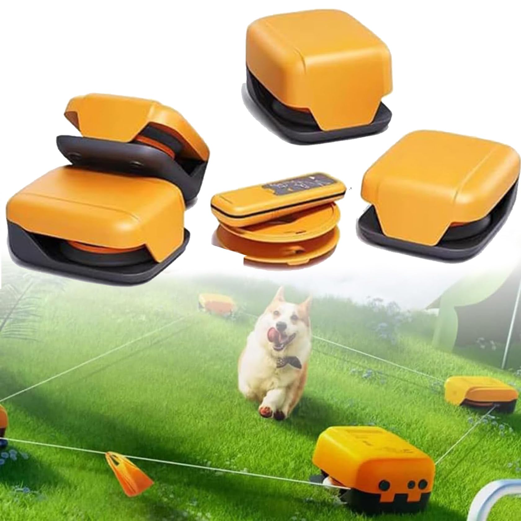 Juguete interactivo para perros con control remoto, juego de entrenamiento de agilidad portátil para cachorros y perros, tiempo de funcionamiento de 30 minutos