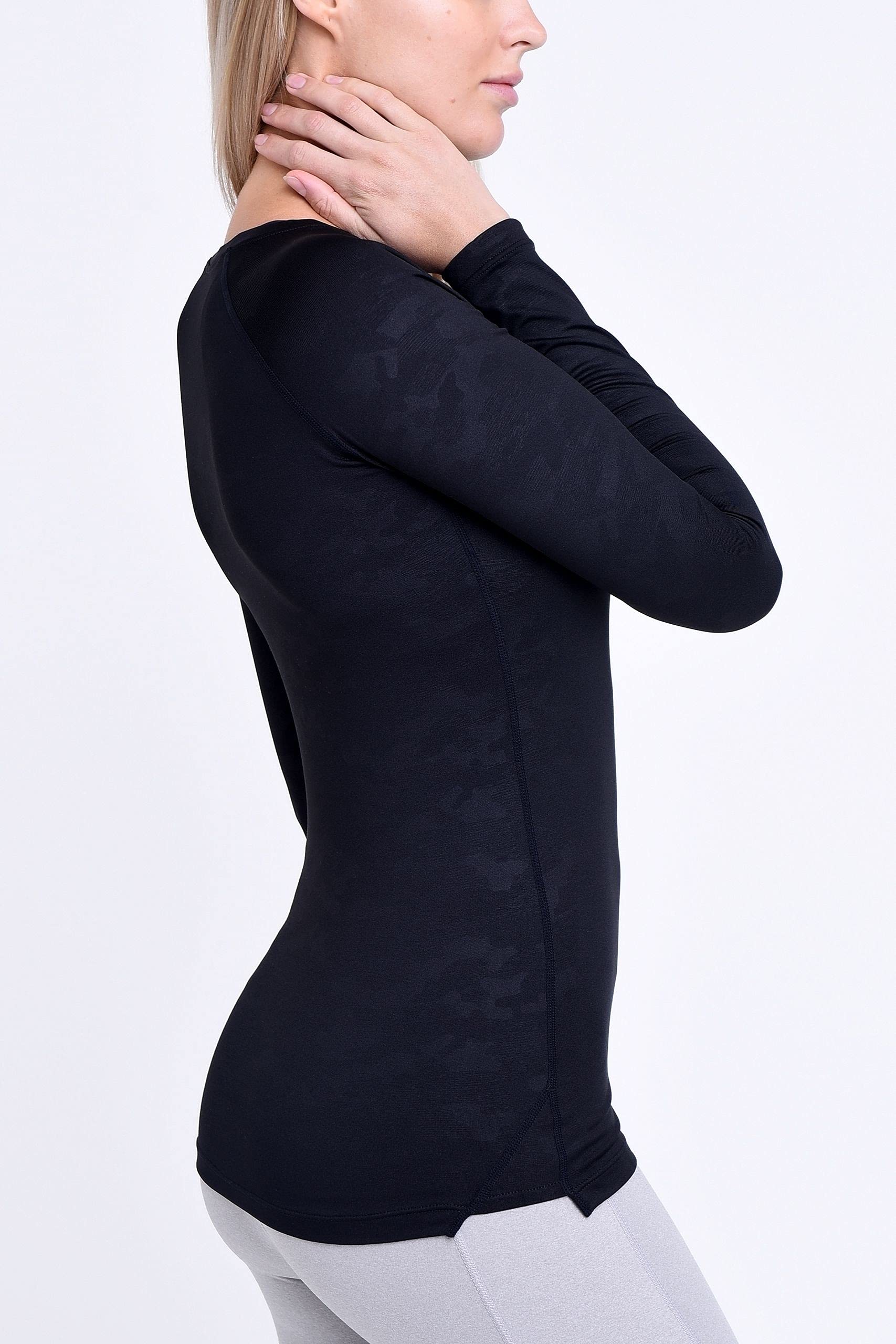 TCA SuperThermal Maglia Termica Donna Manica Lunga - Intimo Termico Donna Invernale - Maglietta Termica Sportiva - Maglie Termiche - Maglia Intima Quickdry - Abbigliamento Termico