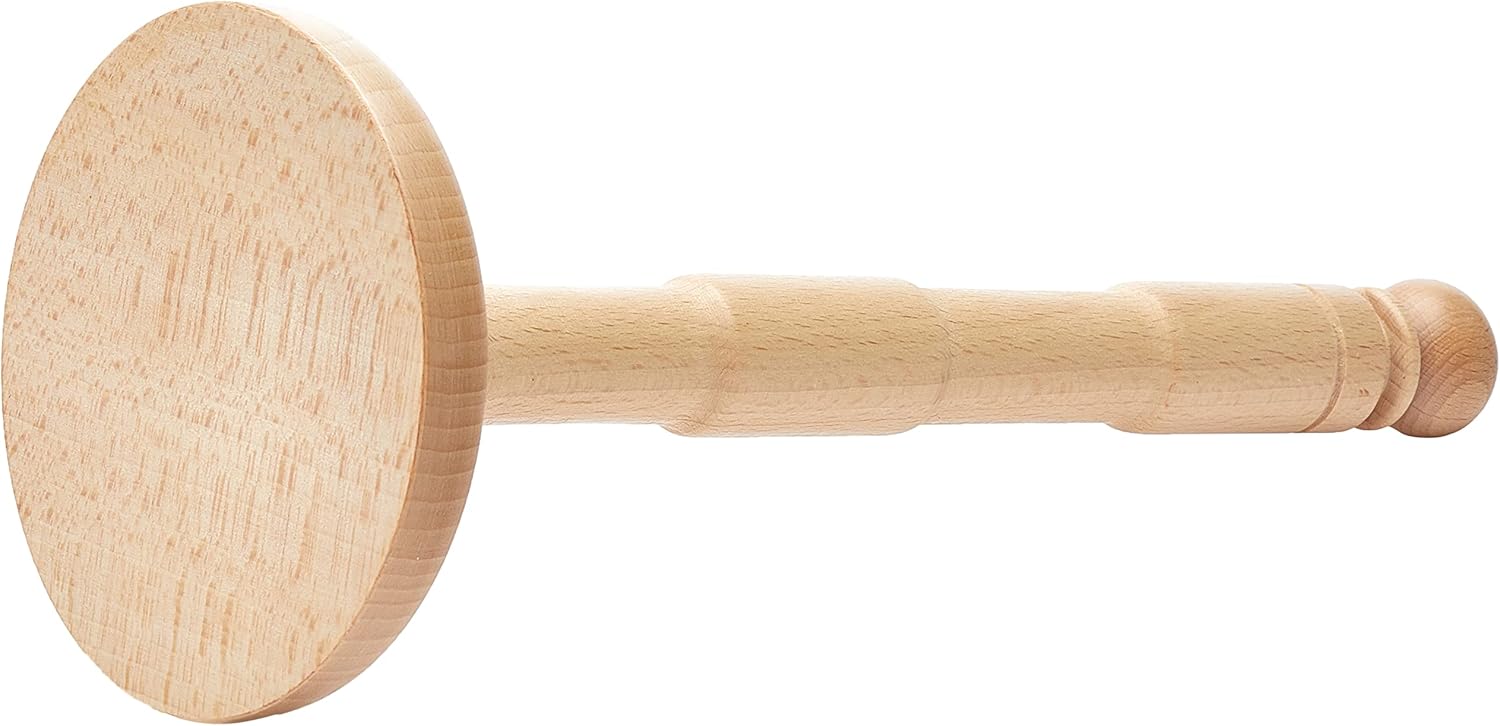 KitchenCraft Upright Wooden Kitchen Roll Holder, 33.5 cm (13")