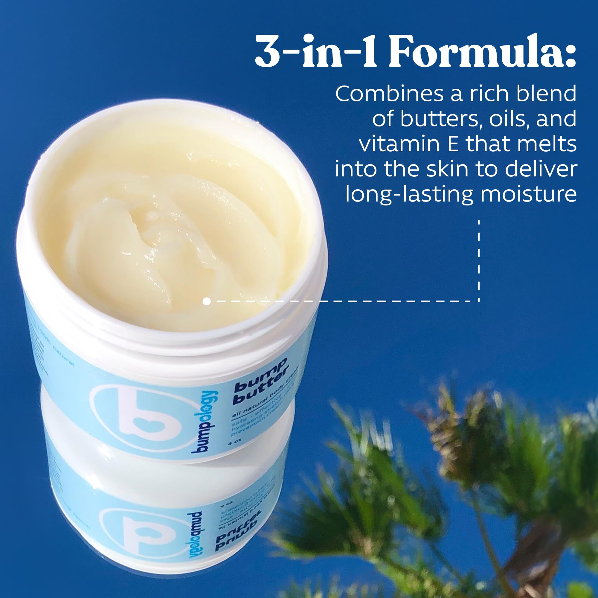 Bumpology Bump Butter Hydrating Body Balm with Shea & Cocoa Butter, 4 oz