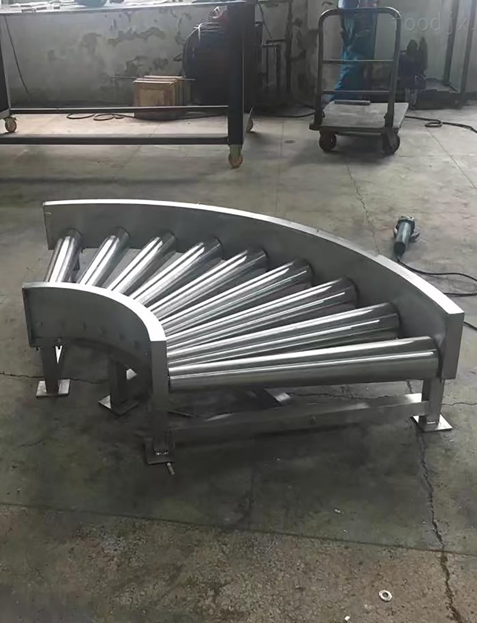 Metalowe rolki transportowe o średnicy 1 cala, do pasa i transportu materiałów, różne rozmiary (300 mm/11,8 cala), wytrzymałe, idealne do zastosowań przemysłowych